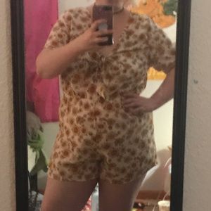 Forever21 Sunflower Romper